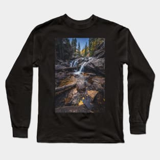 Lower Chasm Falls in Autumn Long Sleeve T-Shirt